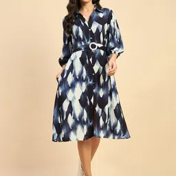 Azira Print Shirt Midi Dress-picture-22