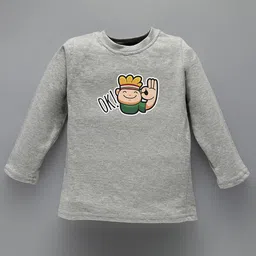KAVEE Kids Printed Pure Cotton Applique T-shirt-picture-39