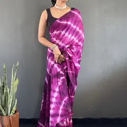 V3 FASHION STUDIO Tie and Dye Emblished Saree image 2