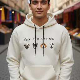 SHAUN Men Printed Hooded Sweatshirt image 4