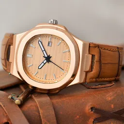 SWADESI STUFF Men Dial & Straps Analogue Watch SDS 164 ROSEGOLD 2035 image 5