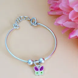 Tuanz Silver Jewelry Kids Pack Of 2 925 Silver Rhodium-Plated Bangle-Style Bracelet-image-10