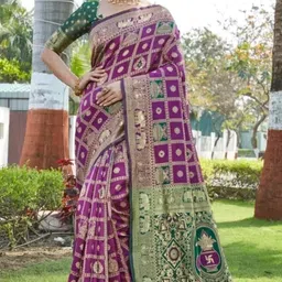 Moda Rapido Zari Art Silk Handloom Banarasi Saree image 4