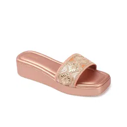 Anouk Embellished Ethnic Wedge Sandals image 4