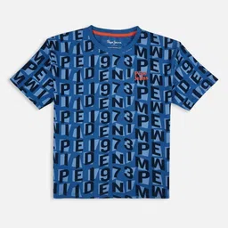 Pepe Jeans Boys Typography Printed Round Neck Cotton Oversized T-shirt-picture-10