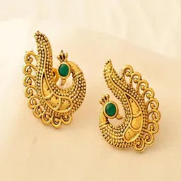DASTOOR Set Of 3 Peacock Shaped Studs Earrings image 5