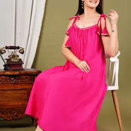 PIMU Fit & Flare Midi Dress image 3