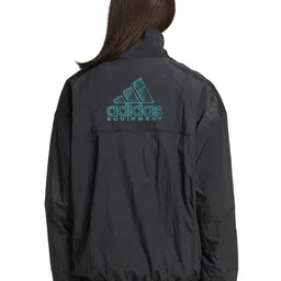 ADIDAS Originals Brand Logo Printed High Neck Jacket-image-41