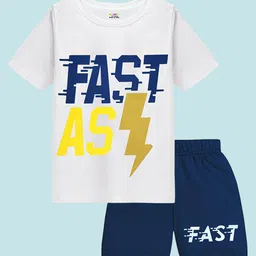 KUCHIPOO Boys Printed T-shirt with Shorts image 5