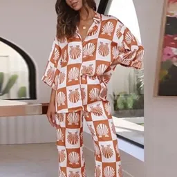 all about you Printed Shirt With Palazzos Co-Ords-picture-32