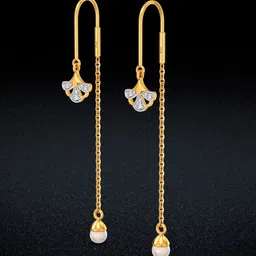 Joyalukkas 22KT Yellow Gold Diamond Earrings-image-11