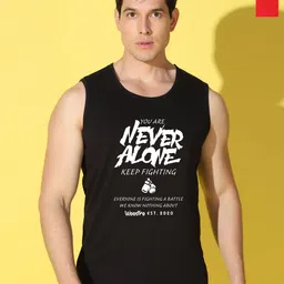 WOOSTRO Men Pack of 2 Typography Printed Round Neck Cotton Slim Fit T-shirts-picture-19