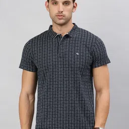 Classic Polo Men Abstract Printed Polo Collar Cotton T-shirt-picture-37