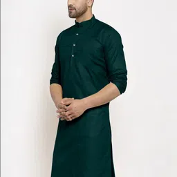 KRUDHA Men Thread Work Pathani Kurta-picture-24
