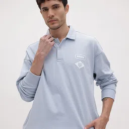 The Roadster Life Co. Shirt Collar Drop Shoulder Sweatshirt-image-9