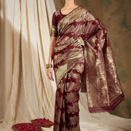 Suha Woven Design Zari Art Silk Banarasi Saree-image-53