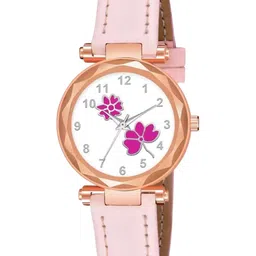 Miss Perfect Women Embellished Dial & Leather Straps Analogue Watch Cvv63-picture-31