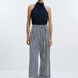 LULU & SKY Halter Neck Striped Basic Jumpsuit-picture-40