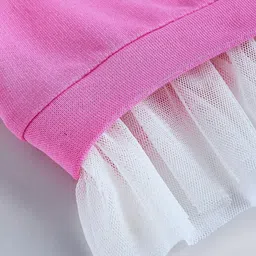 Hopscotch Girls 2-Pc Pink Printed Layered Hem Joggers Set image 4