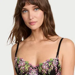 Victoria's Secret Women Floral Printed Medium Coverage Underwired Lace Balconette Bra-picture-33