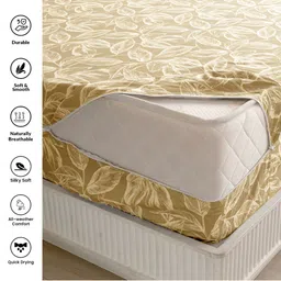 HOMEMONDE White Cotton Dust Mite Barrier Mattress Protector image 5