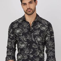 Mufti Men Spread Collar Slim Fit Casual Shirt-picture-43
