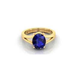 Pranjal Gems Unisex 8.25 Ratti Sapphire Gemstone Studded Adjustable Finger Ring-picture-38