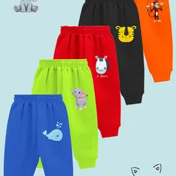 YK Boys Multicolor Pack of 5 Cotton Regular Fit Pyjamas-picture-13