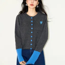 JC Collection Women Cardigan with Applique Detail image 5