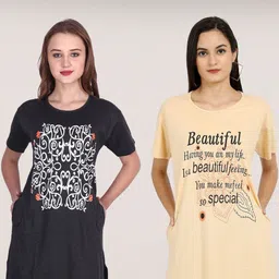 INNAYARA DIVIRTA Women 2 Printed Pockets 1 T-shirt-picture-15