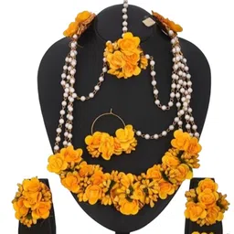 BALIKA VADHU Blooming Elegance Flower Jewellery Set-picture-18