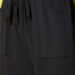 DIMPY GARMENTS Women Relaxed High-Rise Easy Wash Cargos Trousers image 4