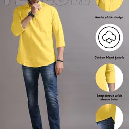 ZELINCO Men Thread Work Kurta image 4