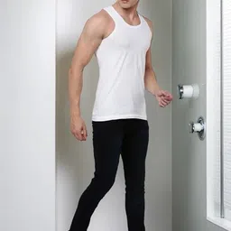 CAVENDERS Pack of 3 Cotton Innerwear Vests-picture-21