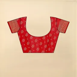 J 6 DESIGNER Ethnic Motifs Woven Design Saree with Blouse Piece image 5