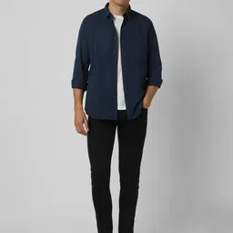 VAN HEUSEN DENIM LABS Men Slim Fit Opaque Casual Shirt image 3