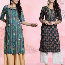 ethnic basket Cotton Embroidered Kurta-picture-28