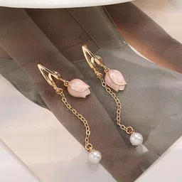 DressBerry Floral Drop Earrings image 2