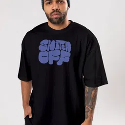 FLYIND VOGUE OUTFIT Men Bio Finish Typography Printed Round Neck Cotton Oversized T-shirt-picture-35