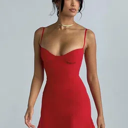 StyleCast Women Solid A-Line Dress-image-62