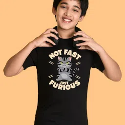 NUSYL Boys Graphic Printed Round Neck Cotton T-shirt-picture-40
