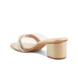 DressBerry Textured Party Block Mules image 5