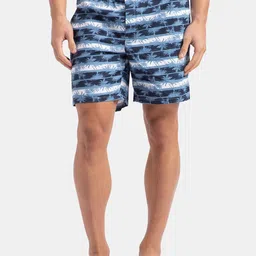 Jockey Super Combed Mercerized Cotton Woven Printed Boxer Shorts with Side Pockets-US57-picture-22