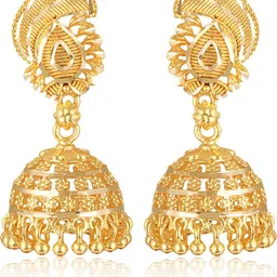 VIVASTRI Women Gold-Plated Alloy Earrings image 1