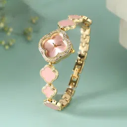 HAUTE SAUCE by Campus Sutra Women Embellished Dial & Stainless Steel Bracelet Style Straps Analogue Watch image 1