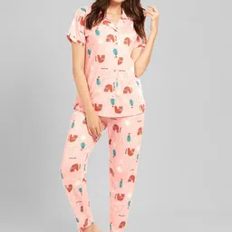 AV2 Women Printed Pure Cotton Night suit-image-72