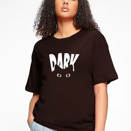 TOGS & TERRE Women Typography Printed Organic Cotton T-shirt-picture-33