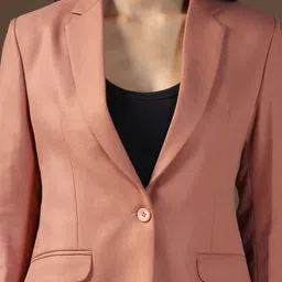 TAHVO Notched Lapel Single Breasted Formal Blazers image 4