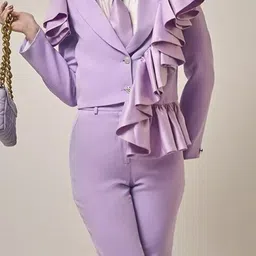 PROT-OFFICIAL Women Relaxed Regular Fit Trousers image 2