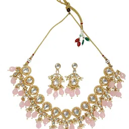 Joy of Jewels Silver-Plated Alloy American Diamond Necklace & Earrings image 3